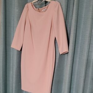 Calvin Klein Blush Long Sleeve Dress